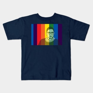 Ruth Bader Ginsburg Rainbow Kids T-Shirt